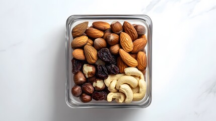 Transparent Glass Box on White Background - Modern Packaging Design Concept