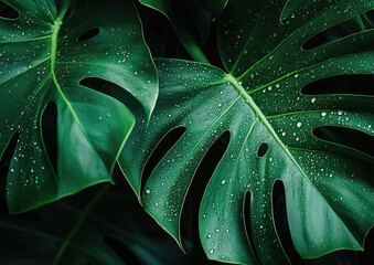 Green leaf background. Close-up of green leaf texture background. Natural background for design