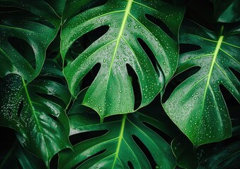 Green leaf background. Close-up of green leaf texture background. Natural background for design