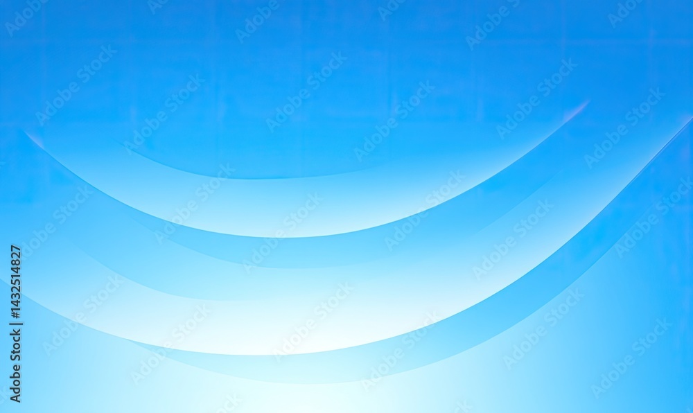 Poster light blue abstract curves gradient background soft texture bright