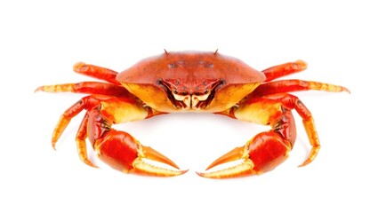 crab on white background