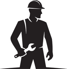 worker silhouette  vector design