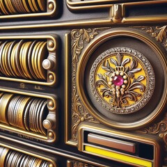 A Victorian brooch in a vending machine coin slot