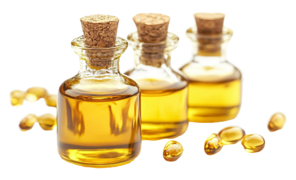 Holy Oil (Chrism) for Christian Anointing and Blessings - Isolated on White Background