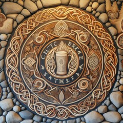 Celtic Brew Caf&eacute; &ndash; Knotwork patterns stone circles and forest
