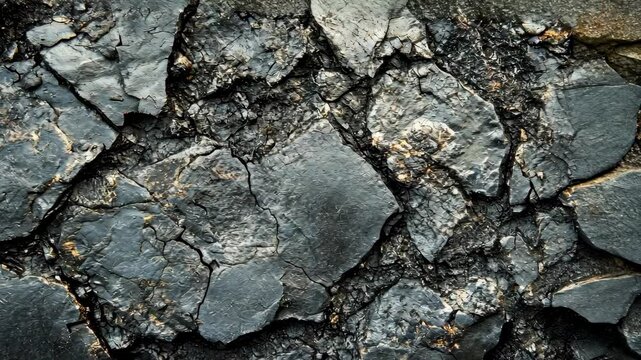 Cracked dark stone surface texture background