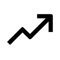 Trending Graph Icon Vector Illustration