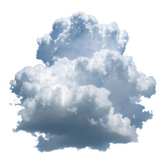 A fluffy, billowing cloud formation with soft white textures against a dark backdrop.