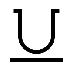 Underline Icon Vector Illustration