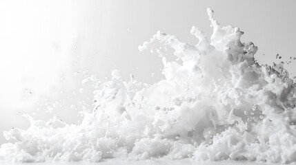 Abstract White Fluid Texture Resembling Ink Blending into Water