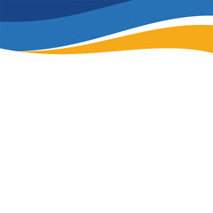 Business Header Shape Vector Wave