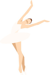 Ballerina Clipart Illustration Element Set