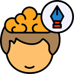 Creative Human Mind Filled Icon