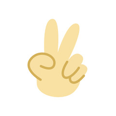 cute hand gasture illustration