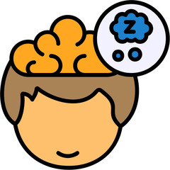 Sleep Human Mind Filled Icon