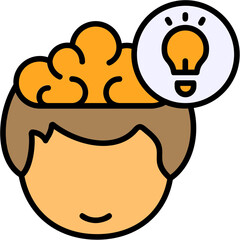 Idea Human Mind Filled Icon