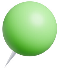 3D背景素材_画鋲_緑