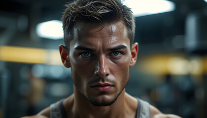 portrait of a handsome young man