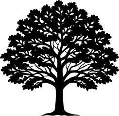 Obraz premium vector tree silhouette