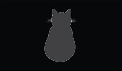 Cat emoji icon vector image.