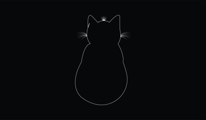 Cat emoji icon vector image.