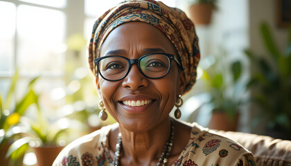 portrait of an elderly woman