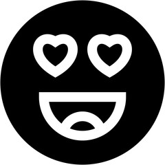 Vector Icon love, emoji, emotion, smiley, feelings