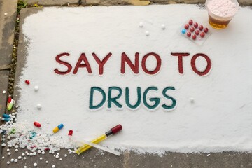 International Day Against Drug Abuse And Illicit Trafficking Say No To Drugs