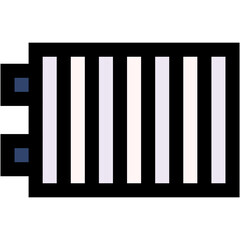 Vector Icon heater, radiator, connected, electronics, home automation