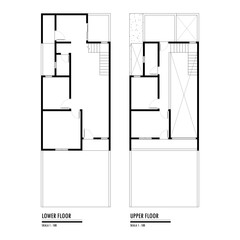 Black and White floor plan of a modern unfurnished house for your design. Suburban house vector blueprint. Architectural background	