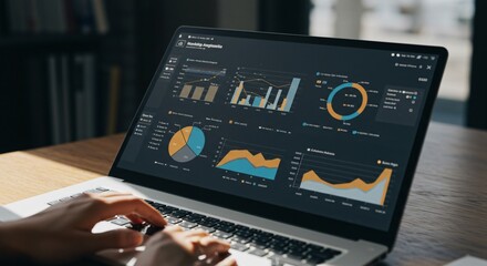 A marketing analytics dashboard combining CRM and web-traffic data