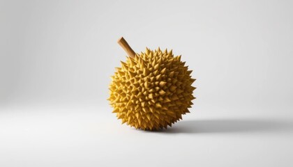 Single golden durian fruit