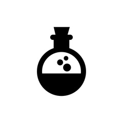Beaker icon for laboratory experiments and chemical mixing