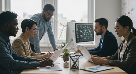 A risk-management team assessing cybersecurity exposures and controls