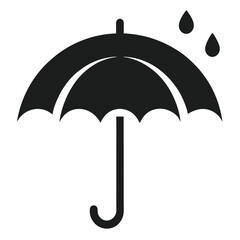 rainy umbrella weather icon