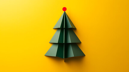 Fototapeta premium christmas, tree, xmas, holiday, card, celebration, decoration, vector, christmas tree, winter, illustration, new, season, star, greeting, year, paper, merry, design, green, shape, seasonal, december, 