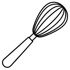 Simple and Clean Whisk Icon Vector