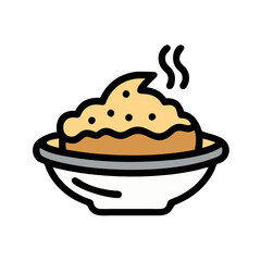 Hot Rice Porridge Bowl: Traditional Asian Breakfast Delight