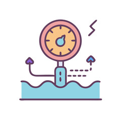 Water Level Sensor and Alarm Icon Design