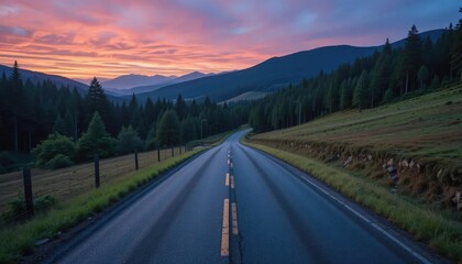 road in mountains