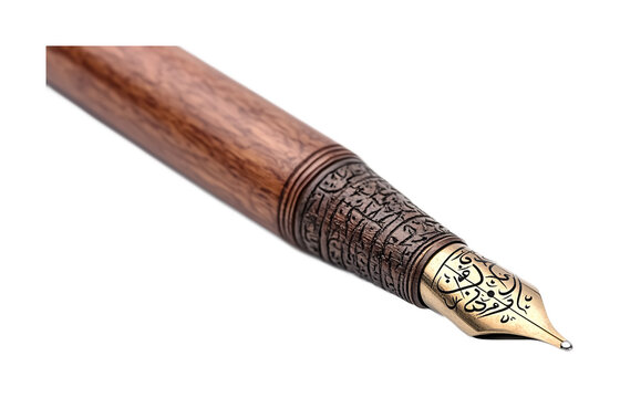 Islamic Calligraphy Pen (Qalam) for Religious Writing - Isolated on White Background
