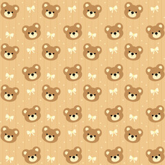 seamless pattern with bears
