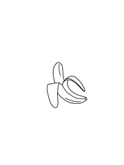 bananana line art illustration 