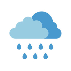 Cloud Rain Icon: Meteorology, Weather, Season, Rainfall, Concept