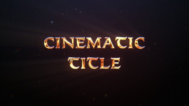 Gold Cinematic Title