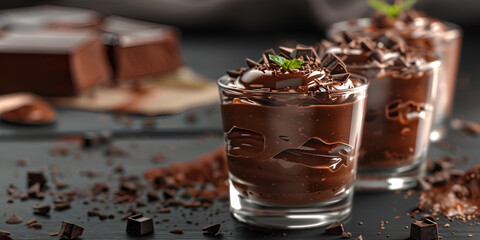 A bowl of chocolates with chocolates on a table. 
