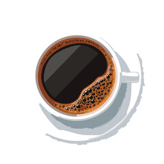 Cup of Coffee - Vector Illustration