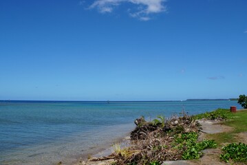 view from Nimitz Beach Park in Guam