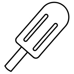 Stylized Popsicle Vector Line Art Designs