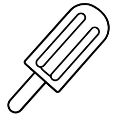 Fototapeta premium Stylized Popsicle Vector Line Art Designs